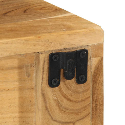 Seinälle asennettava TV-kaappi 80x30x19 cm massiivipuu akaasia