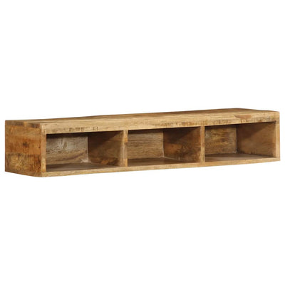 Seinä-TV-kaappi 100x30x19 cm Massiivipuuta mango