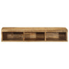 Seinä-TV-kaappi 100x30x19 cm Massiivipuuta mango