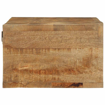 Seinä-TV-kaappi 100x30x19 cm Massiivipuuta mango