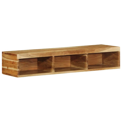 Seinä-TV-kaappi 100x30x19 cm massiivipuu akaasia