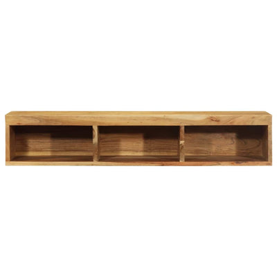 Seinä-TV-kaappi 100x30x19 cm massiivipuu akaasia