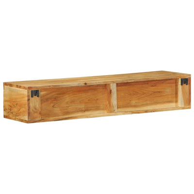 Seinä-TV-kaappi 100x30x19 cm massiivipuu akaasia