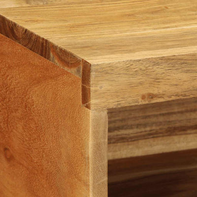 Seinä-TV-kaappi 100x30x19 cm massiivipuu akaasia
