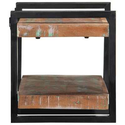 Monivärinen seinähylly Darinka (massiivipuu kierrätetty)