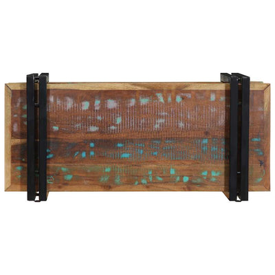 Monivärinen seinähylly Darinka (massiivipuu kierrätetty)