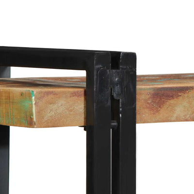 Monivärinen seinähylly Darinka (massiivipuu kierrätetty)