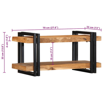 Seinähylly Darinka 70x33x35cm (massiivipuu akaasia)