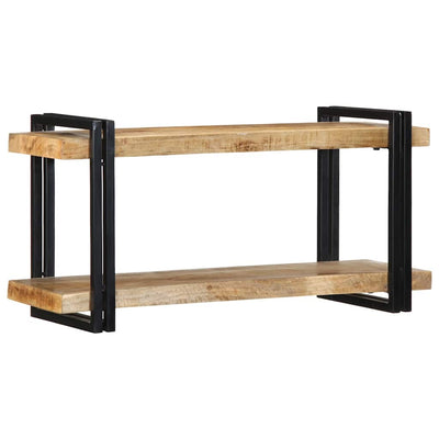 Seinähylly 90x33x45 cm Massiivipuuta mango