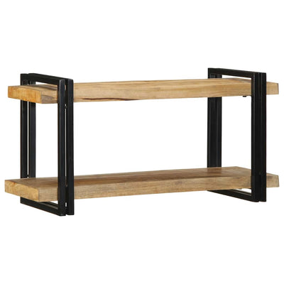 Seinähylly 90x33x45 cm Massiivipuuta mango