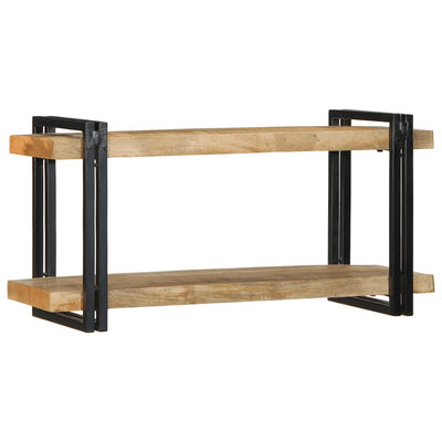 Seinähylly 90x33x45 cm Massiivipuuta mango