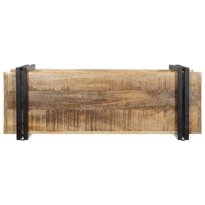 Seinähylly 90x33x45 cm Massiivipuuta mango