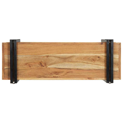 Seinähylly 90x33x45 cm Massiivipuu akaasia