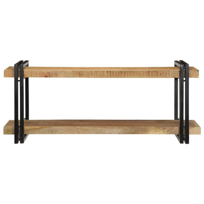 Seinähylly 110x33x45 cm Massiivipuuta mango
