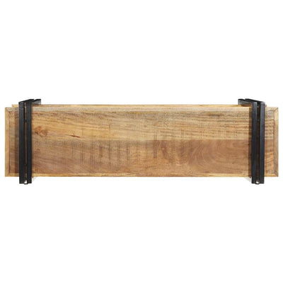 Seinähylly 110x33x45 cm Massiivipuuta mango