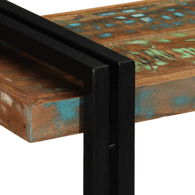 Monivärinen seinähylly Darinka (massiivipuu kierrätetty)