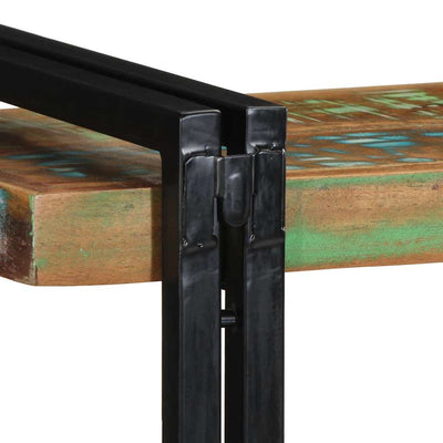 Monivärinen seinähylly Darinka (massiivipuu kierrätetty)