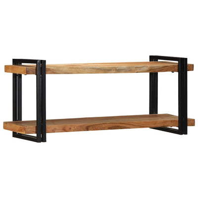 Seinähylly 110x33x45 cm Massiivipuu akaasia