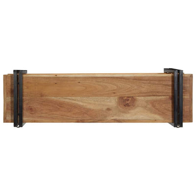 Seinähylly 110x33x45 cm Massiivipuu akaasia