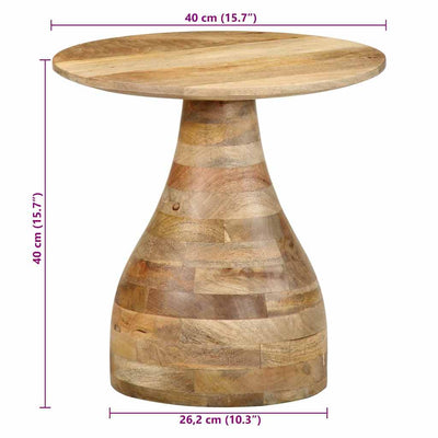 Sivupöytä Turica Ø40x40cm (massiivipuu mango)