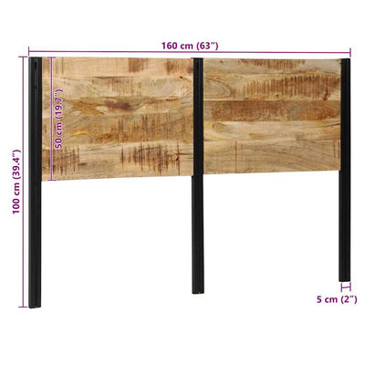 Sängynpääty Pantilie 160cm (mangopuu ja rauta)