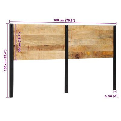 Sängynpääty Pantilie 180cm (mangopuu ja rauta)