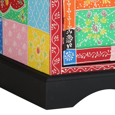 Monivärinen sohvapöytä Pascau 90x50x40cm (massiivipuu mango)