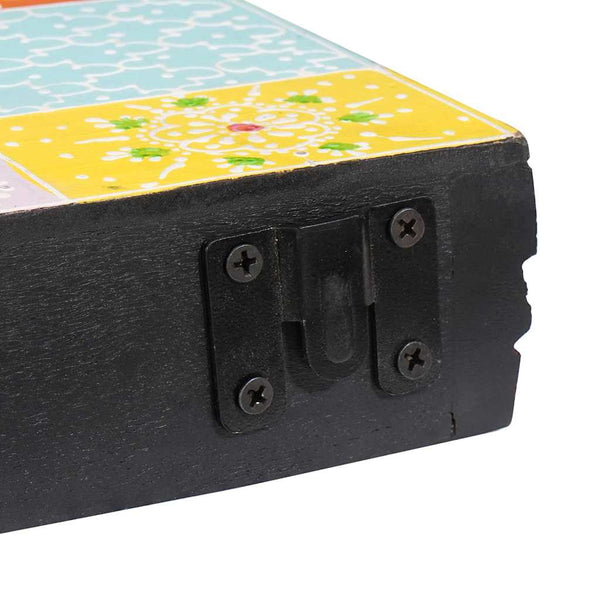 Seinähyllyt 3 kpl Monivärinen 100 x 20 x 6 cm Kiinteä mango puu
