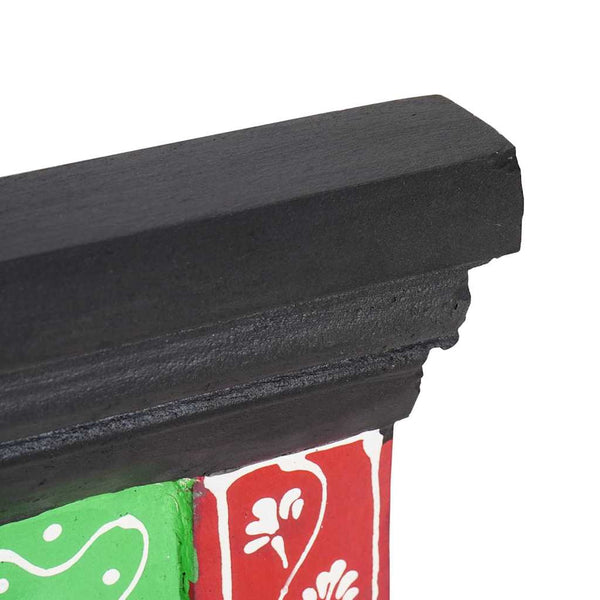 Takkihylly Musta 80 x 25 x 2 cm Kiinteä mango puu