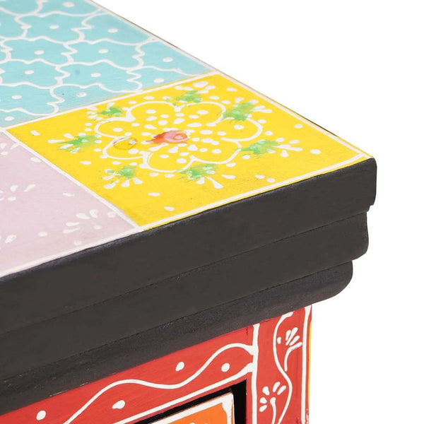 Yöpöytäkaappi Monivärinen 40 x 30 x 40 cm Täysi Mangopuu