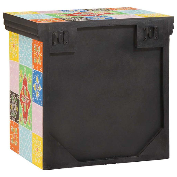 Yöpöytäkaappi Monivärinen 40 x 30 x 40 cm Täysi Mangopuu