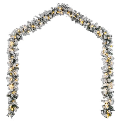 Vihreä jouluköynnös led-valoilla Muazil 5 m (pvc)