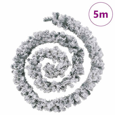 Vihreä jouluköynnös led-valoilla Muazil 5 m (pvc)