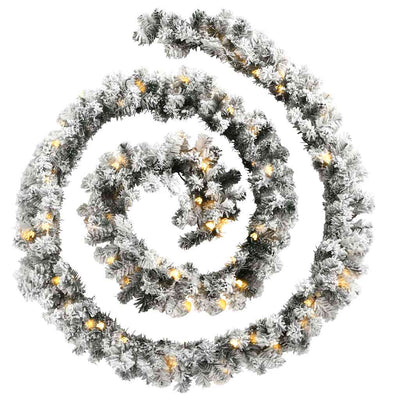 Vihreä jouluseppele Muazil 10 m (led-valoilla pvc)