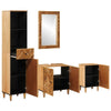 Kylpyhuoneen kaappisetti 4 kpl Kiinteä mango puu