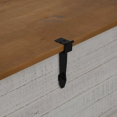 Valkoinen säilytysarkku halden Floarei 91x91x47cm (massiivipuumänty)