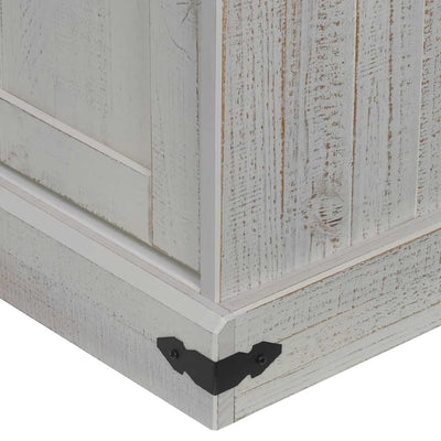 Valkoinen tv kaappi halden Risa 150x40x60cm (2 liukuovea massiivipuu)