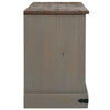 TV Kaappi HALDEN 2 liukuovea harmaa 150x40x60 cm massiivipuu