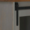 senkki HALDEN liukuovella harmaa 80x40x80 cm massiivipuu