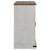 Senkki HALDEN 2 Liukuovet Valkoinen 112x40x80 cm Massiivipuu
