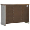Senkki HALDEN 2 Liukuovet Valkoinen 112x40x80 cm Massiivipuu