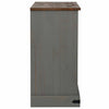 Senkki HALDEN 2 Liukuovet Harmaa 112x40x80 cm Massiivipuu