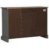Senkki HALDEN 2 Liukuovet Harmaa 112x40x80 cm Massiivipuu