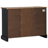 Senkki HALDEN 2 Liukuovet Musta 112x40x80 cm Massiivipuu