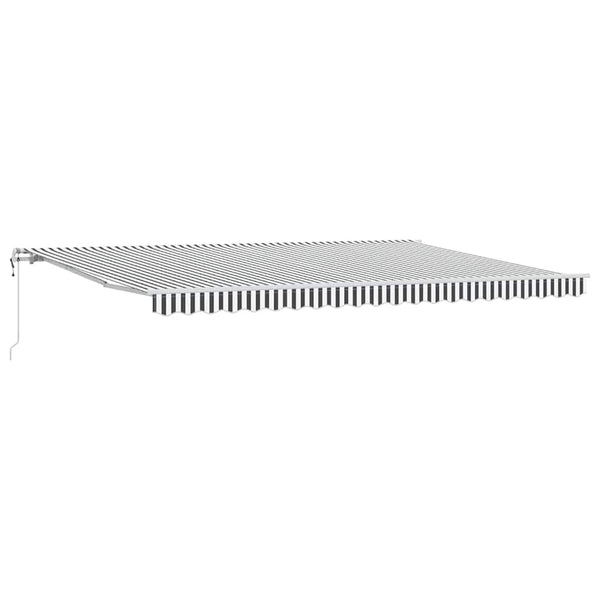 Automaattimarkiisi antrasiitti/valkoinen 500x300 cm