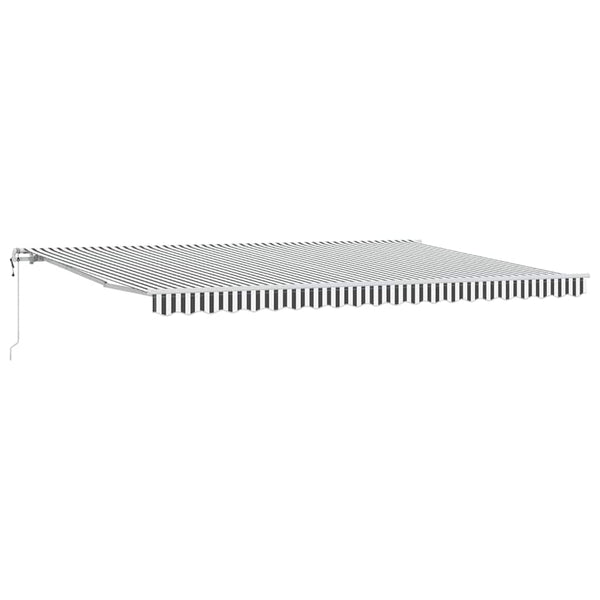 Automaattimarkiisi antrasiitti/valkoinen 500x300 cm