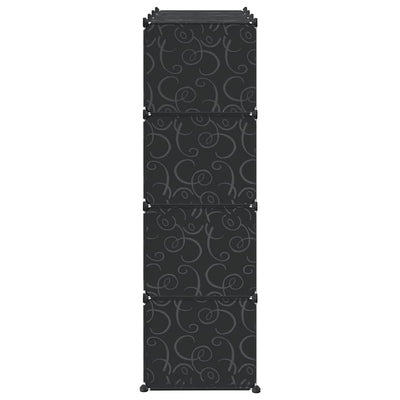 Tallennuskuution järjestäjä Yweta 12kuutiolla ja ripustustangoilla (pp)