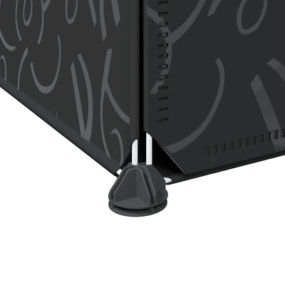 Tallennuskuution järjestäjä Yweta 12kuutiolla ja ripustustangoilla (pp)