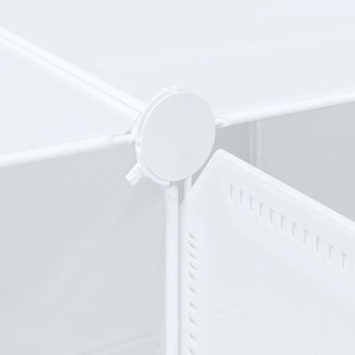 Tallennuskuution järjestäjä Yweta 12kuutiolla ja ripustustangoilla (pp)