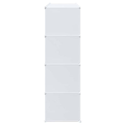 Tallennuskuution järjestäjä Yweta 16kuutiolla ja ripustustangoilla (pp)